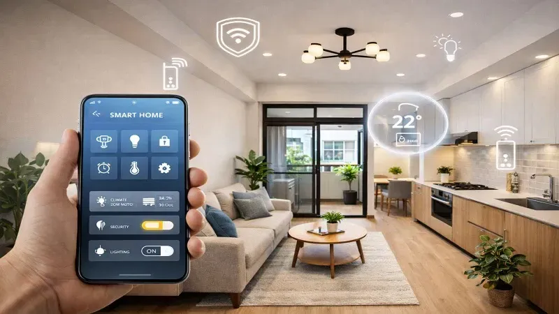 Smart home technology and modern household gadgets